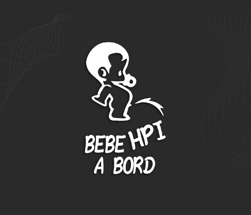 Hpi Sticker Stickers BEBE HPI A BORD | Autocollant Humour – PRSmotorsport.com