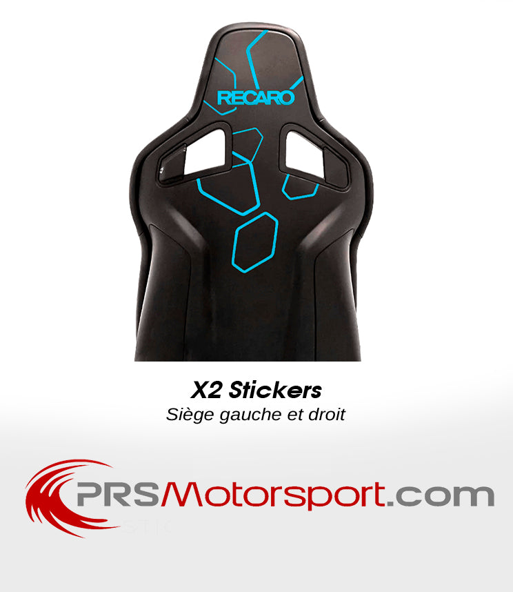 Autocollant SIEGE BAQUET RECARO. Stickers Renault. 