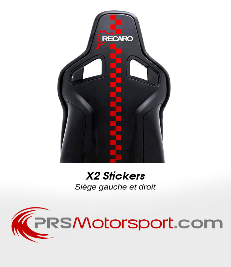 Stickers pour coque de siège baquet, autocollant Recaro nurburgring.