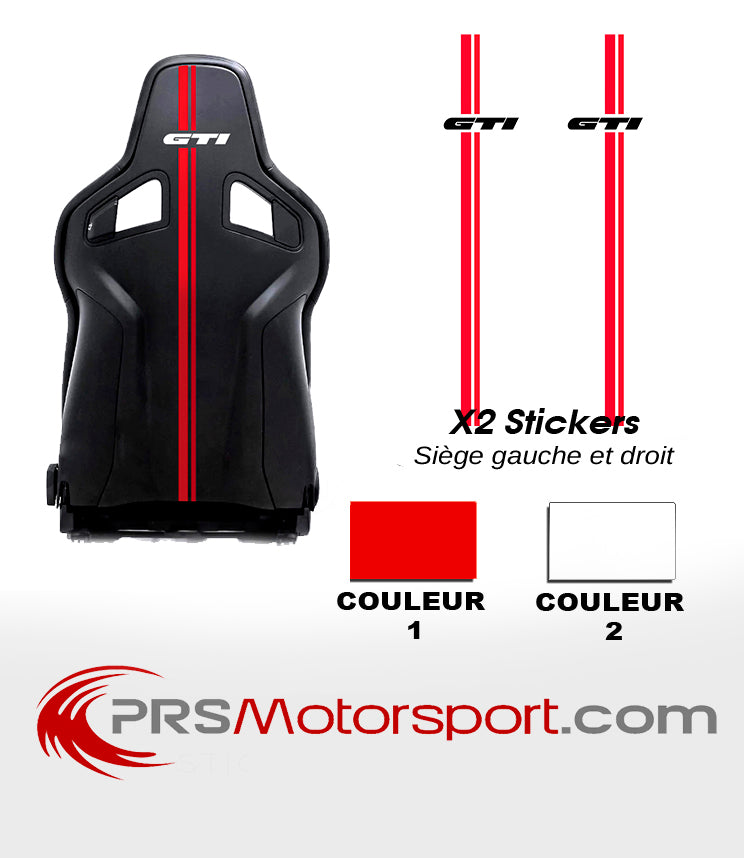 Autocollant pour siège baquet VW GTI, stickers voiture.