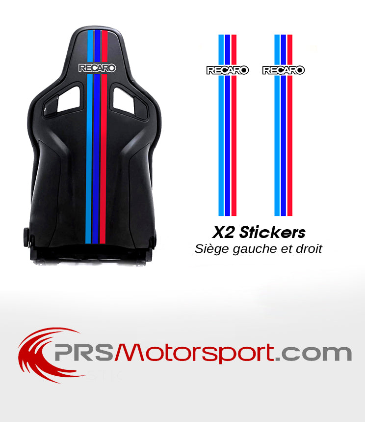 Autocollant siège baquet RACARO BMW, stickers coque arrière siège SPORTSTER RECARO. 