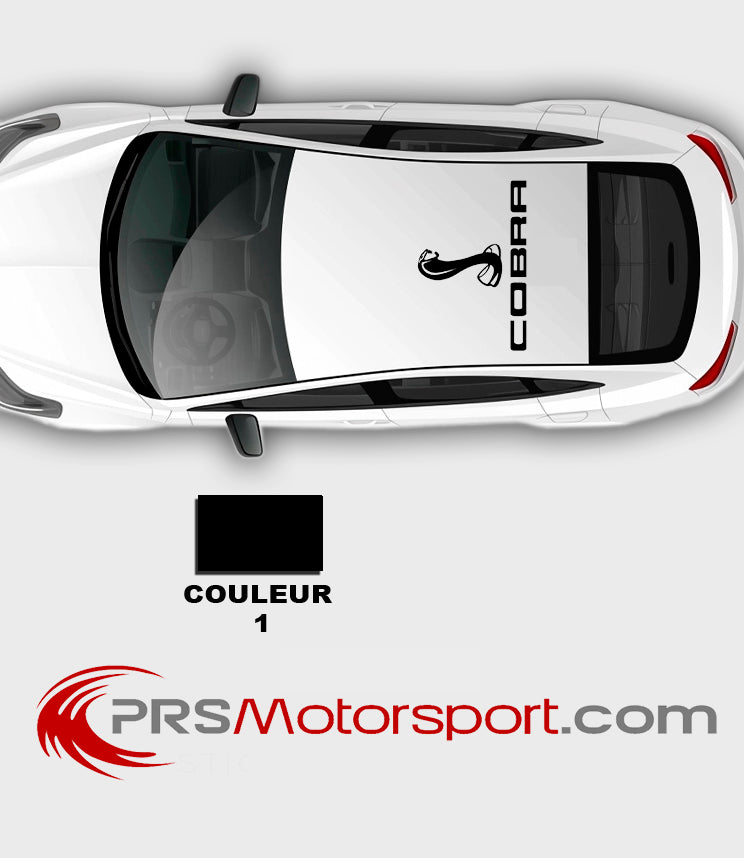 autocollant toit voiture FORD COBRA, stickers pour ford mustang shelby, déco autocomobile.