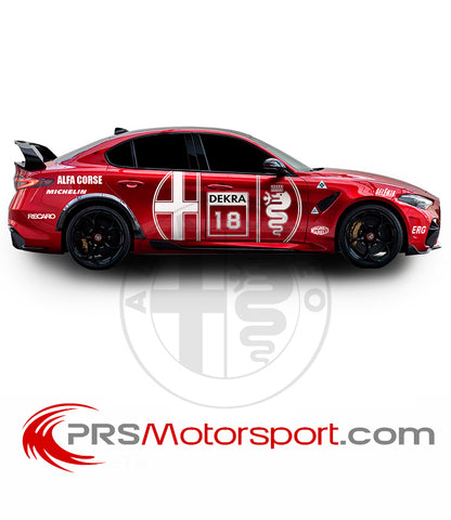 autocollant alfa romeo carrosserie voiture DTM 155