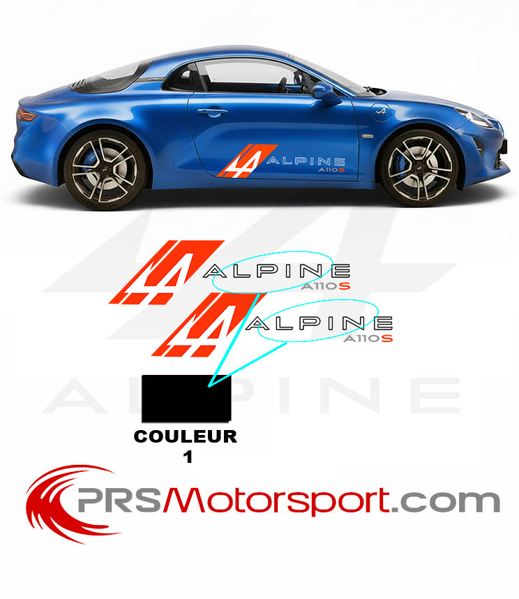 Kit déco ALPINE A110s autocollant voiture.
