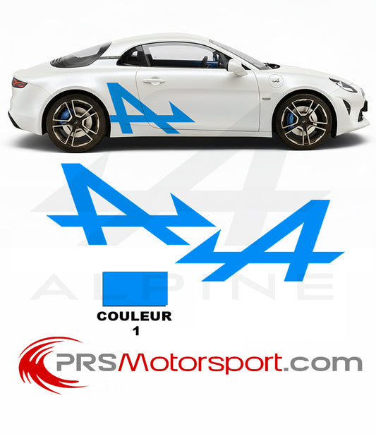 Autocollant kit déco voiture Alpine A110 stickers carrosserie covering.