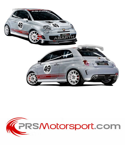 Stickers assetto corse fiat ABARTH, autocollant voiture.