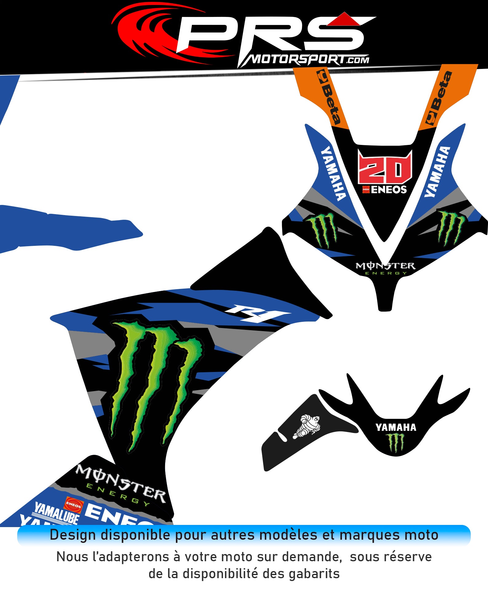 kit déco template yamaha R1 moto gp