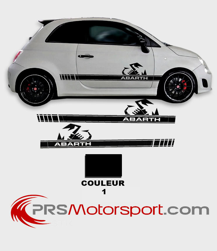 Autocollant voitire FIAT ABARTH, stickers bande base de caisse pour carrosserie.