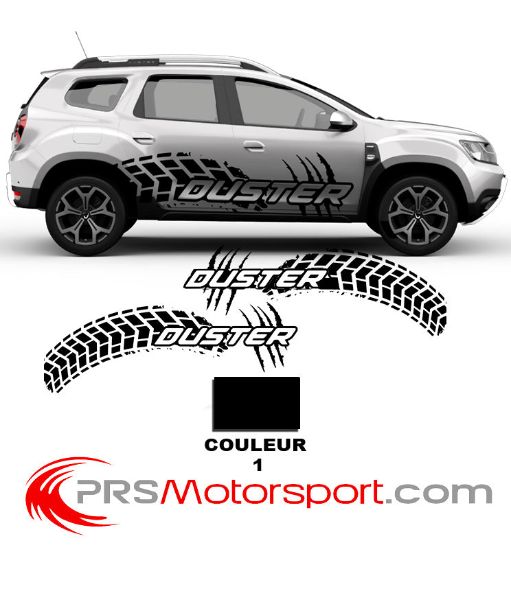 Duster Sticker Kit déco Dacia DUSTER - stickers Trace de pneu – PRSmotorsport.com