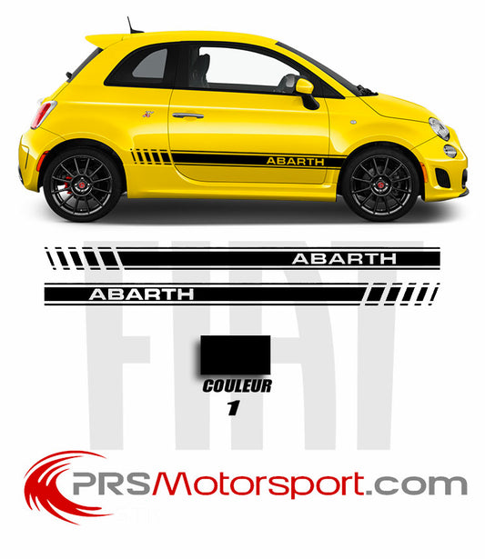 autocollant fiat abarth carrosserie voiture, stickers bande d'origine edition Abarth.