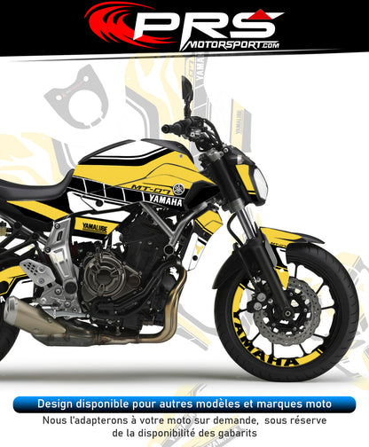 KIT deco moto YAMAHA 60th stickers anniversaire 60 ans autocollant MT07 mt09 mt10 