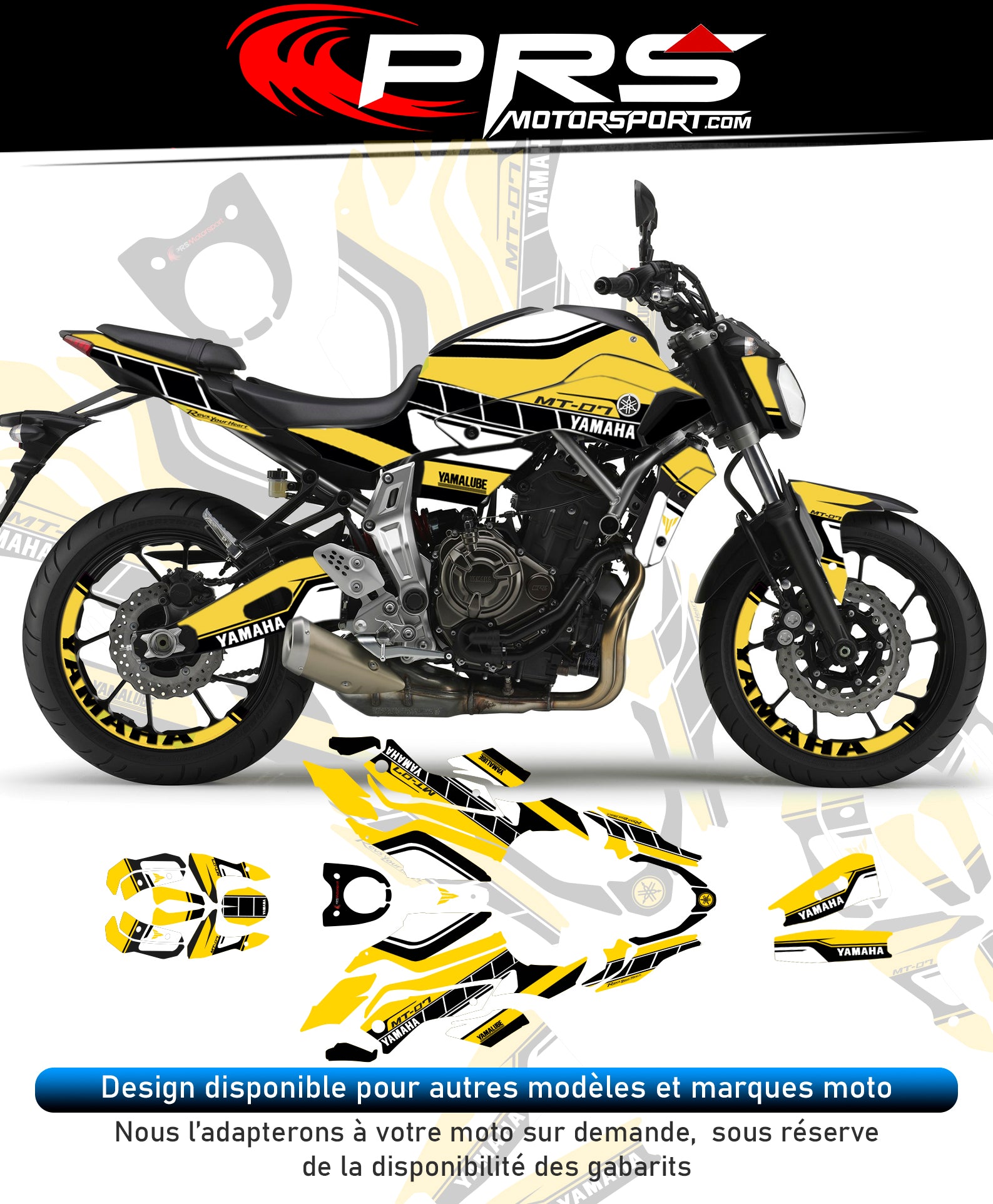 kit deco 60th YAMAHA pour toute moto