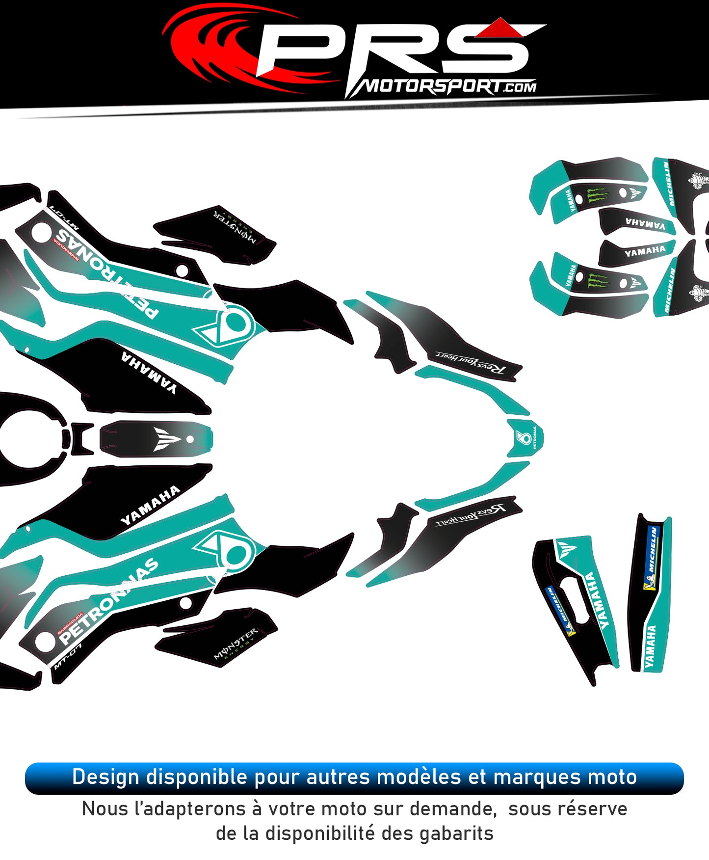 Kit deco moto petronas pour tout model yamaha.