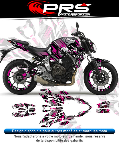 KIT deco moto YAMAHA MT07 mt09 mt10 R1 R7 R6 toute moto autocollant.