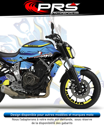 KIT deco moto Valentino Rossi YAMAHA stickers autocollant universel.