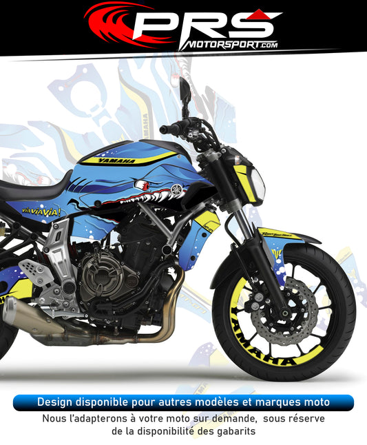 KIT deco moto Valentino Rossi YAMAHA stickers autocollant universel.