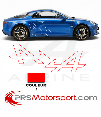 Kit déco autocollant voiture Alpine A110 stickers carrosserie. 