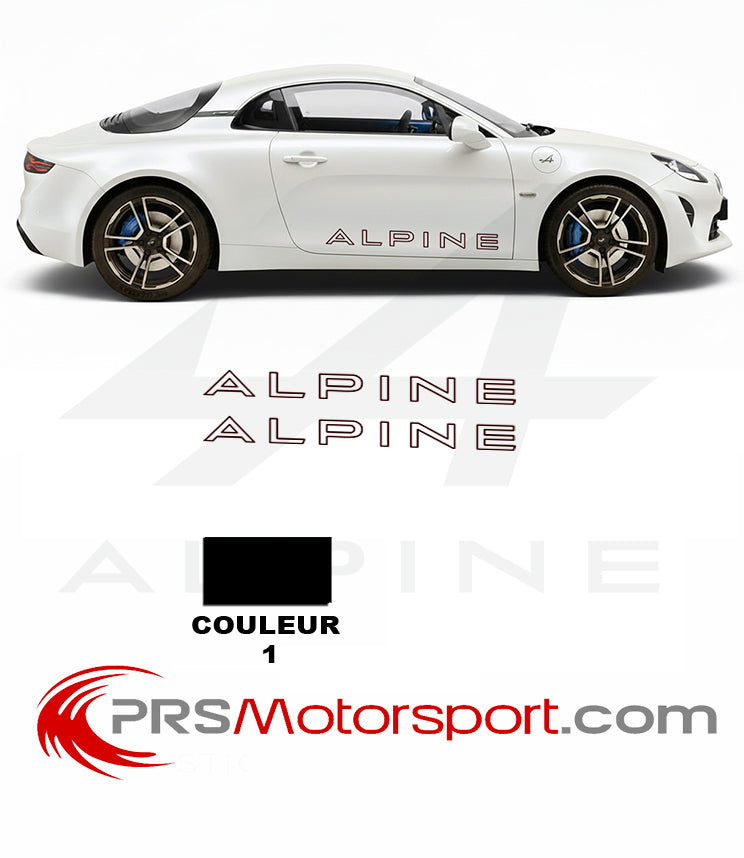 ALPINE A110 V3 Decal Kit