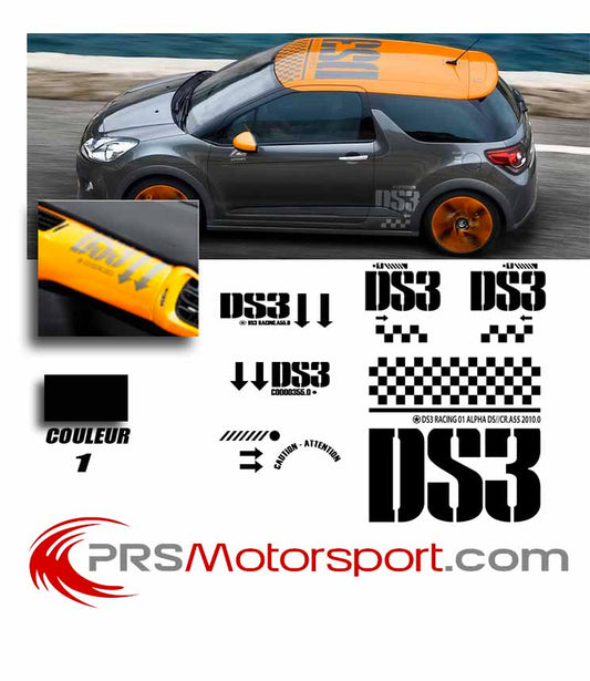 Kit déco CITROEN DS3 Racing
