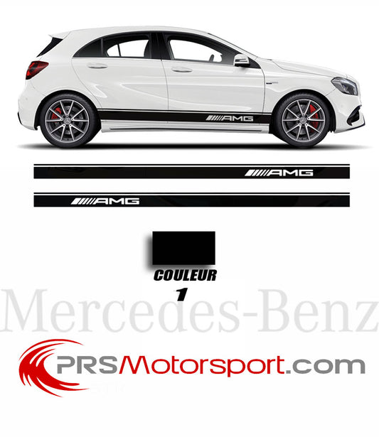 autocollant bas de caisse mercedes AMG, stickers carrosserie kit déco.
