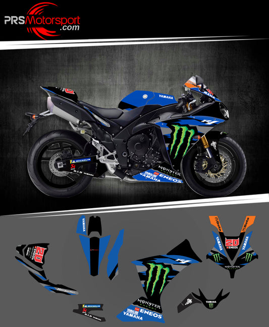 kit deco moto yamaha R1. Moto gp 2023. Stickers moto.