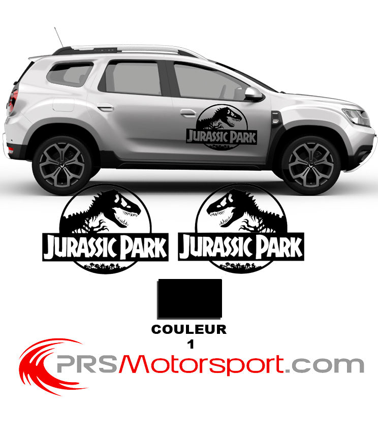 Autocollant voiture jurassic park stickers carrosserie 4x4.