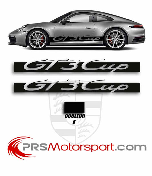 Décalcomanie carrosserie porsche GT3, autocollant voiture GT3 CUP