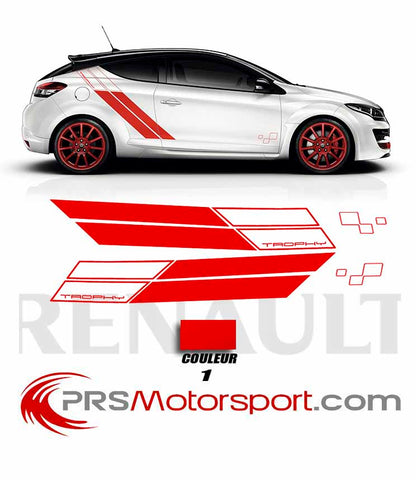 autocollant carrosserie voiture renault megane stickers RS Trophy