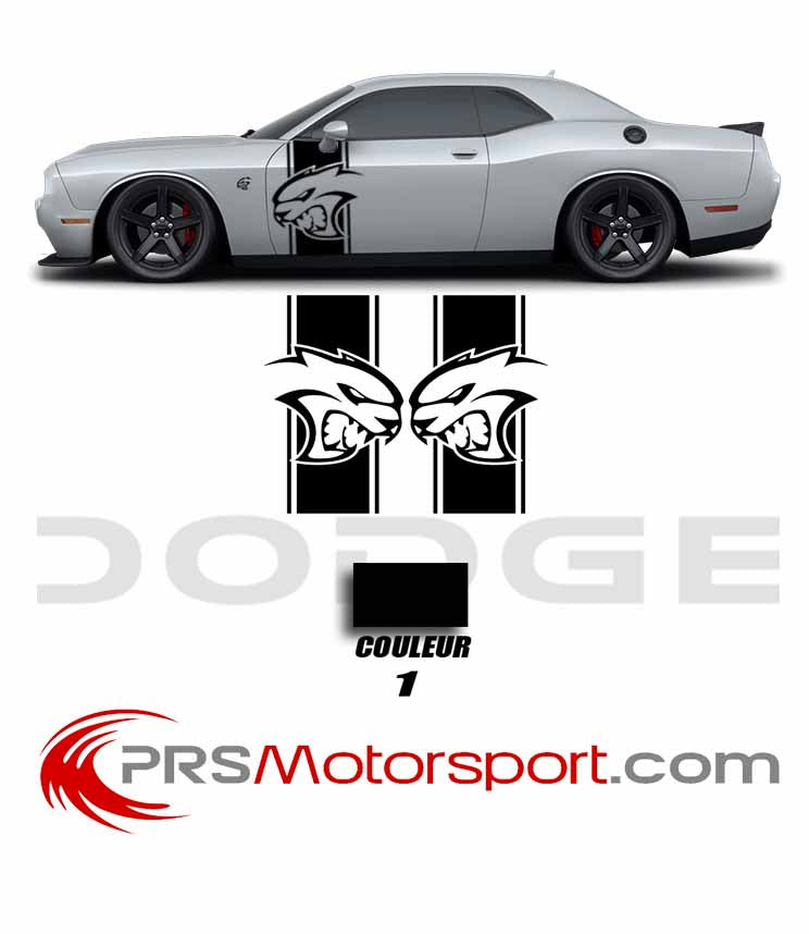 Kit déco Dodge Challenger Hellcat - Stickers PRSmotorsport ...