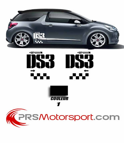 Kit déco CITROEN DS3 Racing Latéral