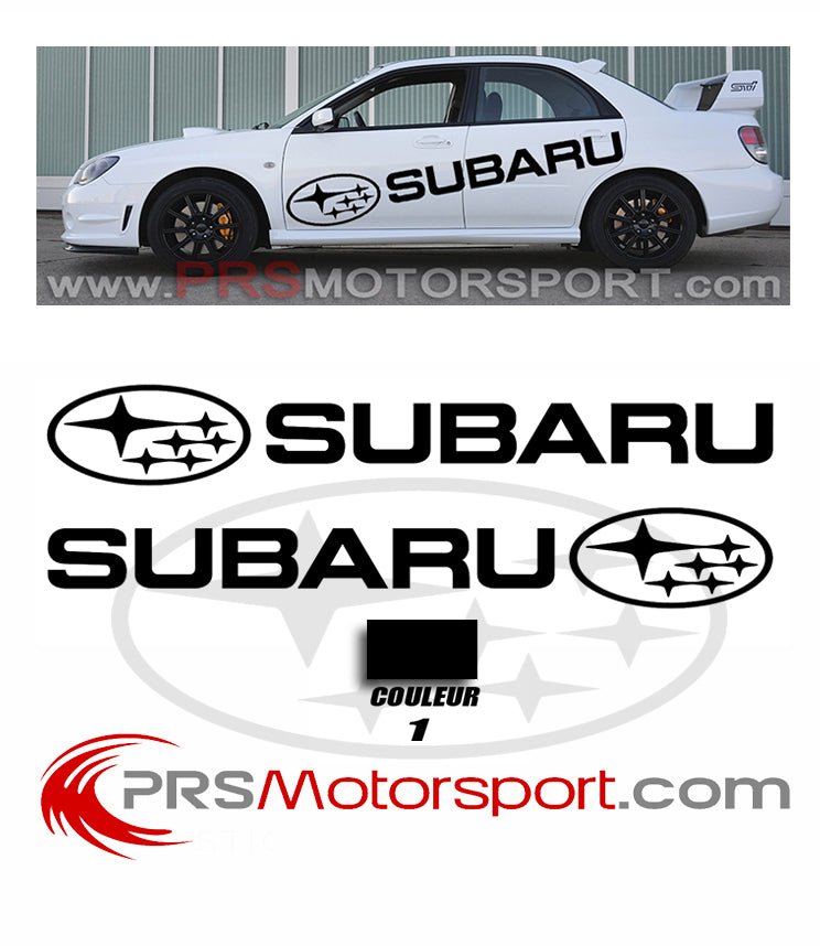 autocollant voiture subaru, decalcomanie carrosserie stickers. 