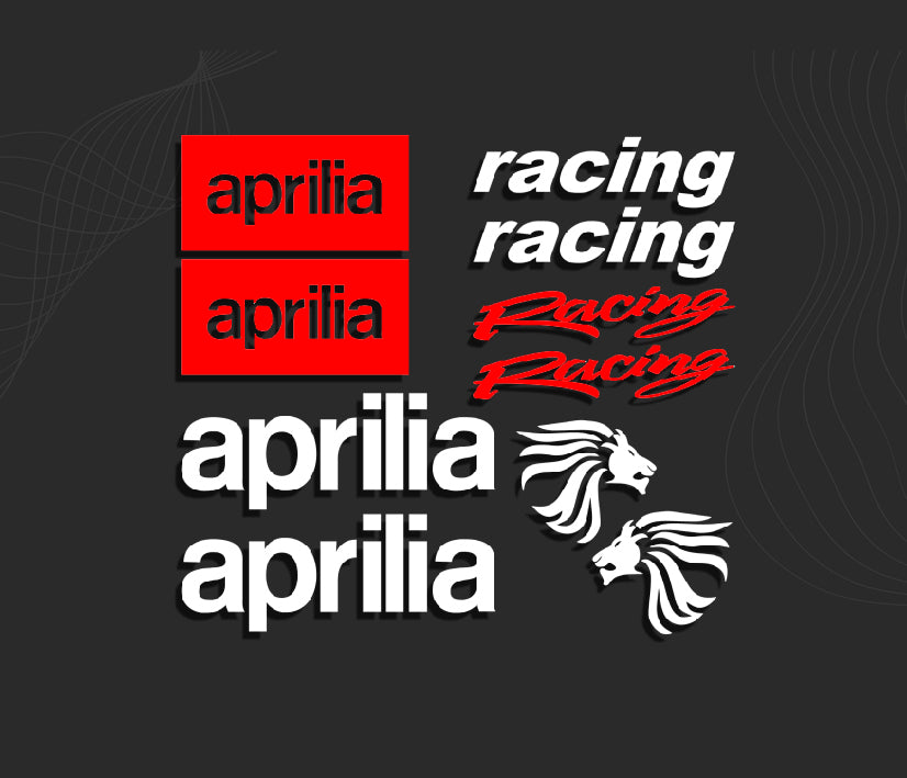 Aprilia Rally Decals KIT stickers APRILIA Racing 2 – PRSmotorsport.com