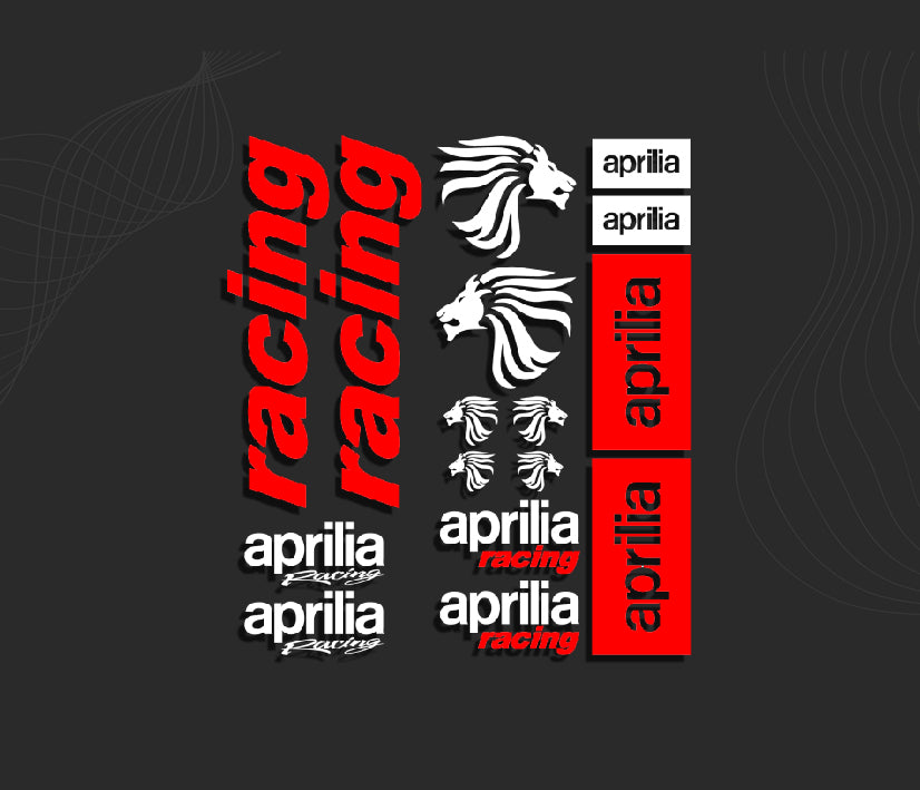 Aprilia Rally Decals KIT stickers APRILIA Racing | PRSmotorsport – PRSmotorsport.com