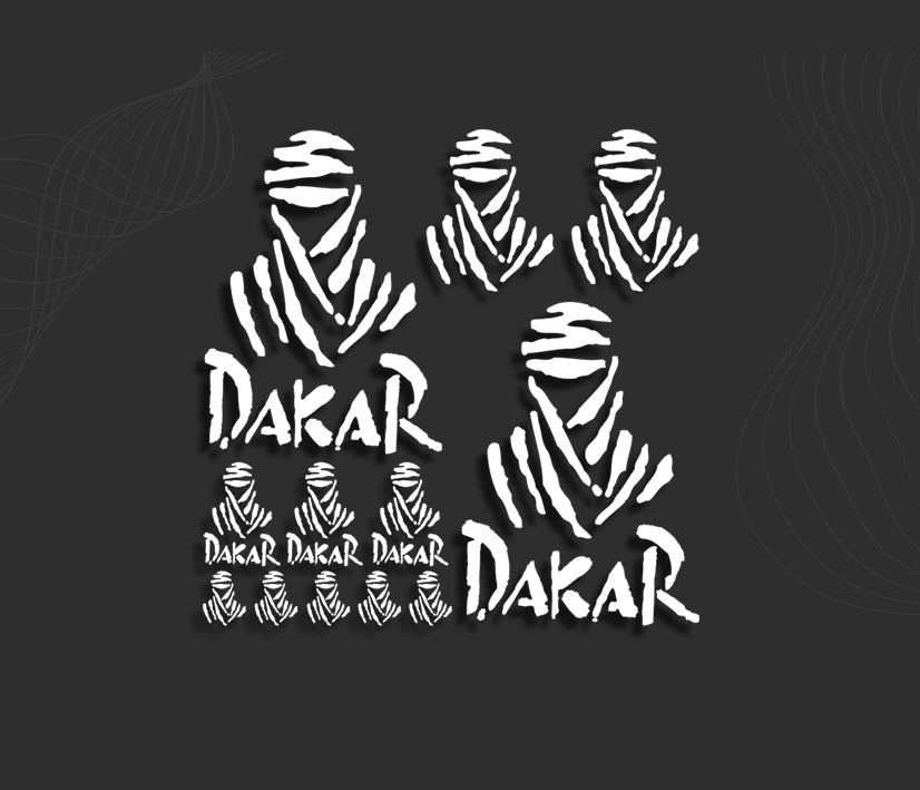 Stickers autocollants planche auto moto Dakar