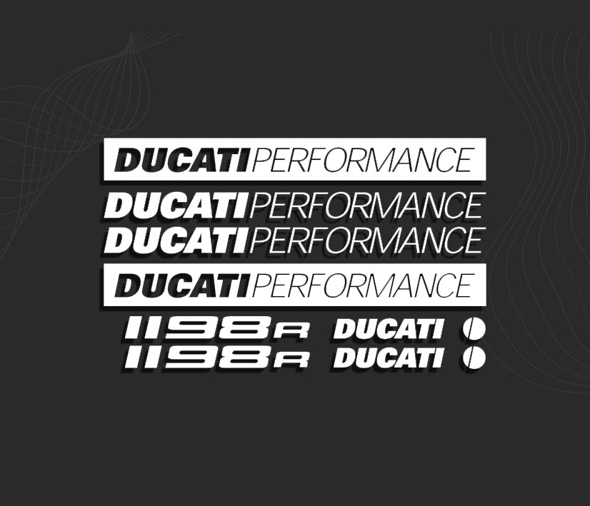 KIT stickers DUCATI 1198R