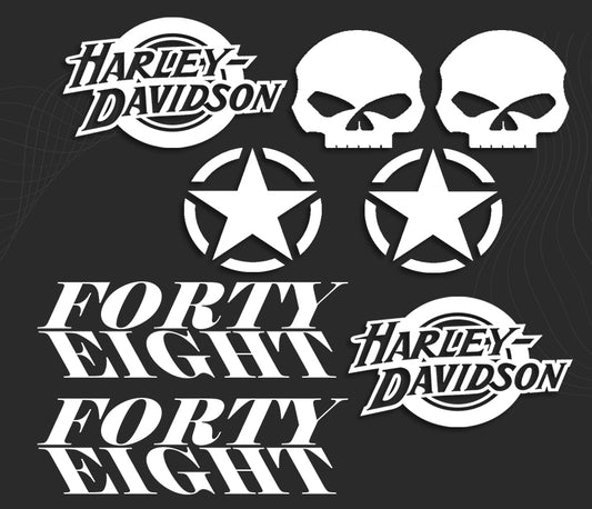 KIT stickers HARLEY DAVIDSON FORTY EIGHT 2