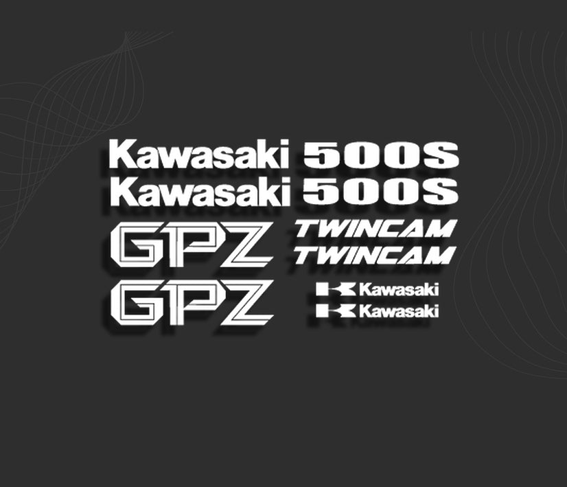 500 Cc Sticker KIT stickers KAWASAKI 500s GPZ Twincam | PRSmotorsport – PRSmotorsport.com