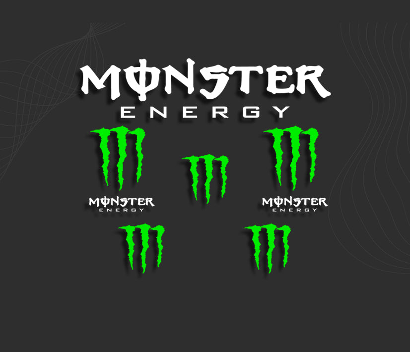 KIT stickers MONSTER ENERGY | Autocollant moto – PRSmotorsport.com