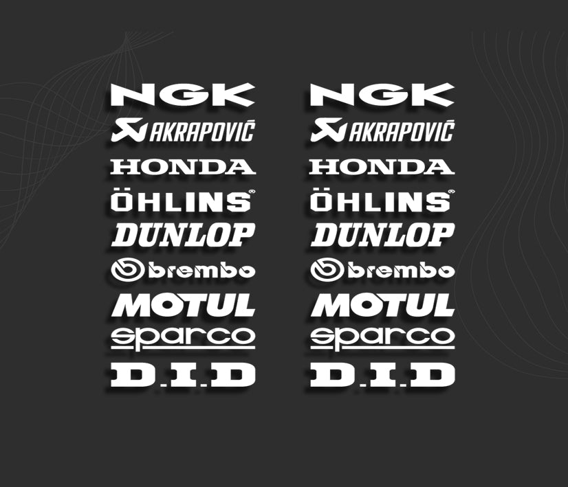 KIT stickers SPONSORS HONDA