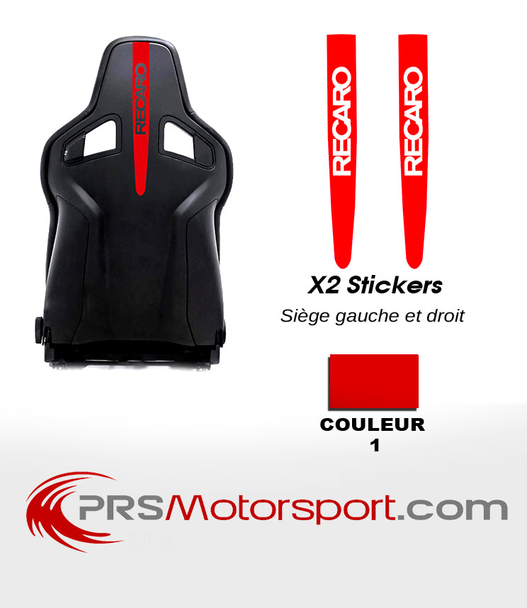 Stickers siège baquet voiture, autocollant recaro pour coque de siège.