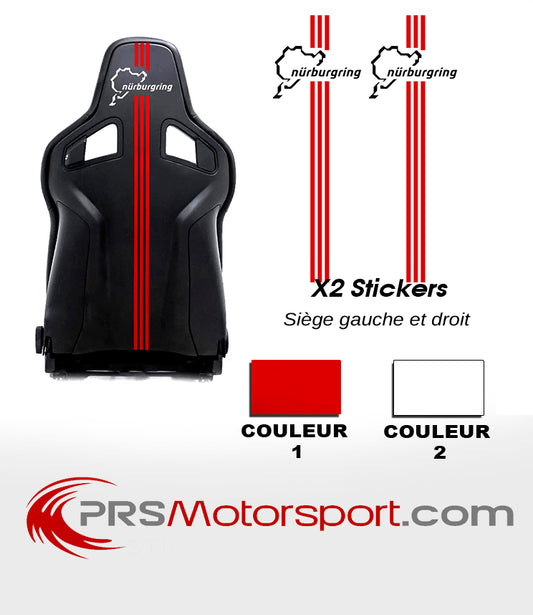 Autocollant siège BAQUET RECARO EDITION NURBURGRING stickers Recaro Sportster 