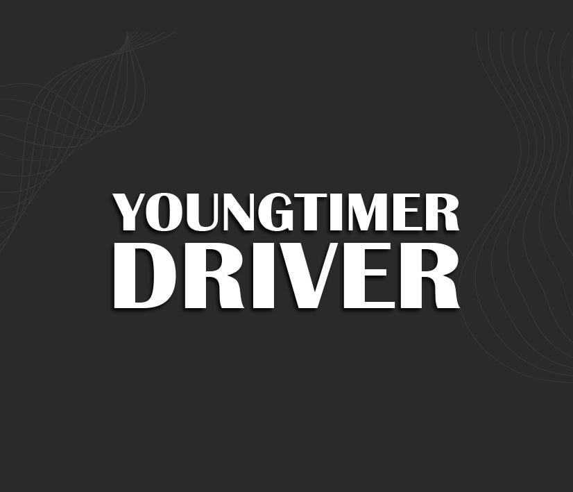 autocollant YOUNGTIMER DRIVER, stickers voiture. 