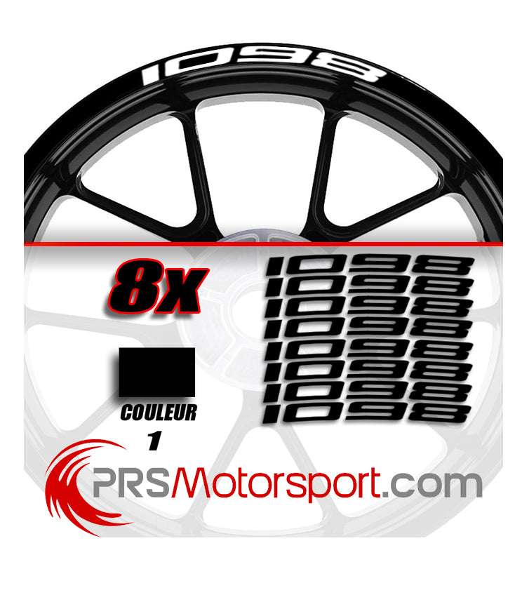 1098 Sticker Stickers bord de jante moto DUCATI 1098 – PRSmotorsport.com