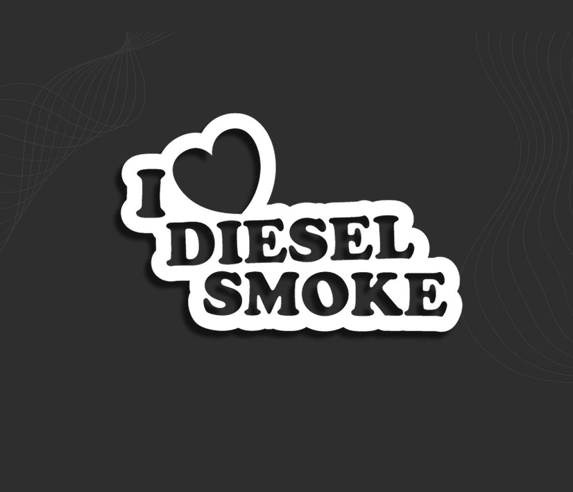 Stickers I LOVE DIESEL SMOKE