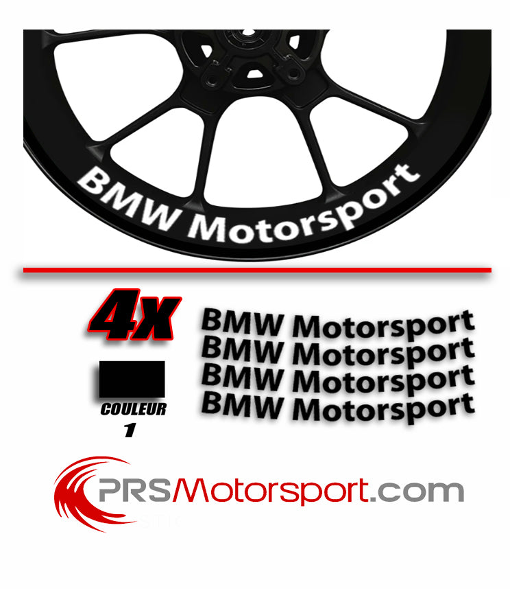 Stickers Intérieur jante BMW MOTORSPORT