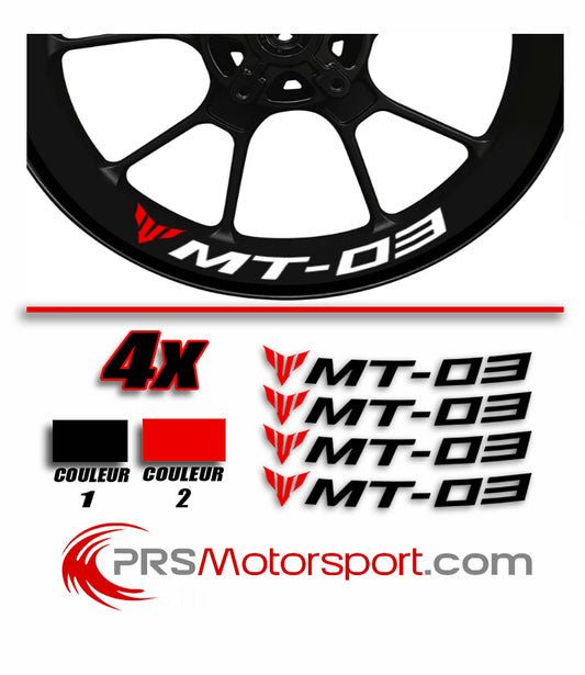 Stickers Intérieur jante YAMAHA MT-03