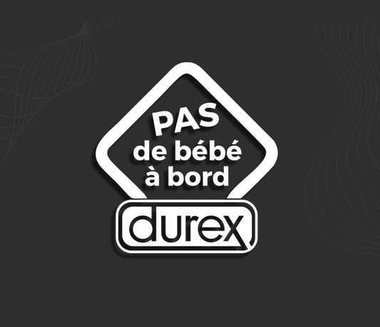 Stickers PAS DE BEBE A BORD DUREX