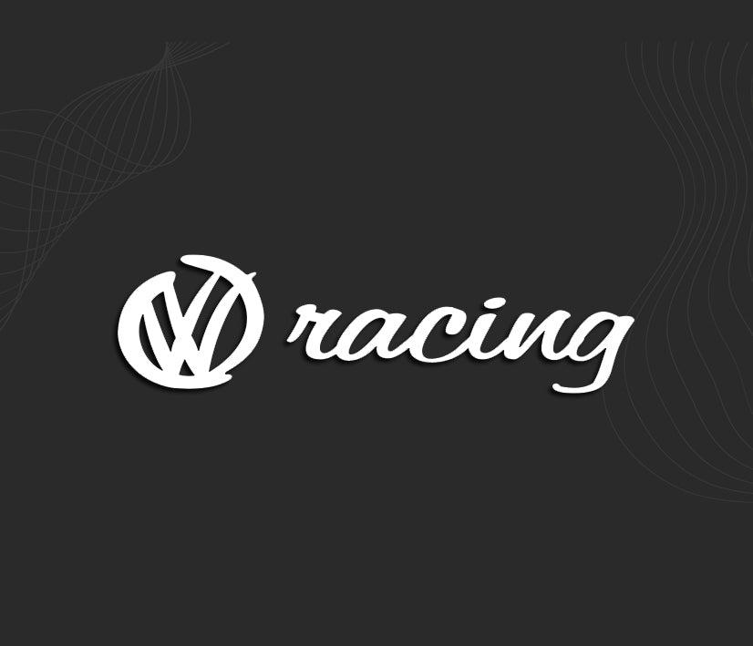 Autocollant spécial carrosserie VW RACING.