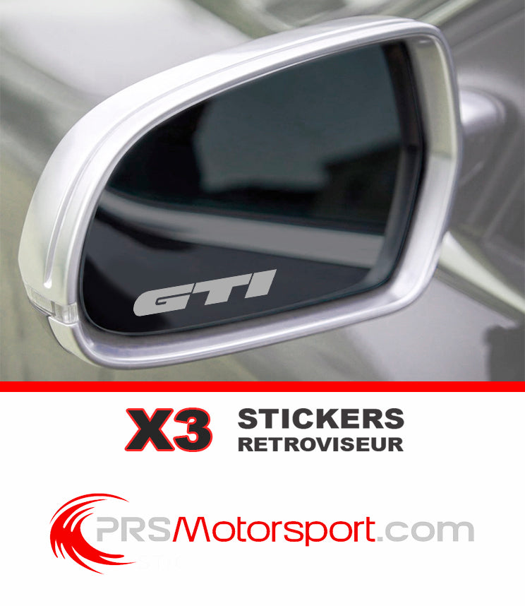 Stickers GTI pour rétroviseur volkswagen, autocollant voiture pas cher.