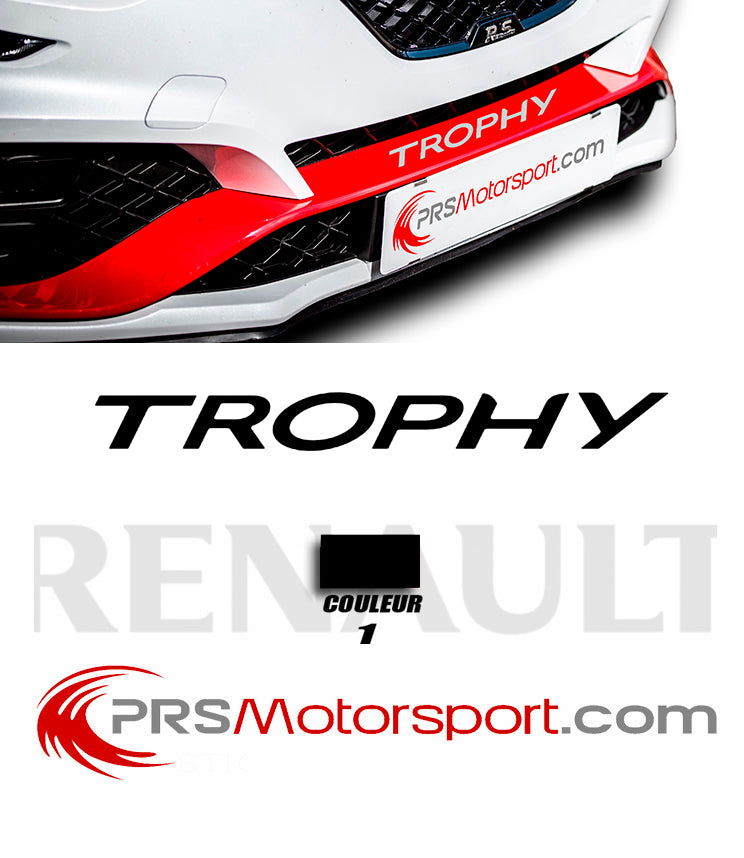 Autocollant pare choc RENAULT MEGANE TROPHY